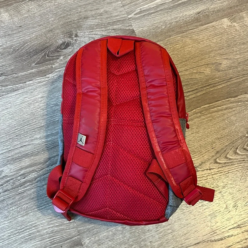 Nike Air Jordan Pivot Kids Mini Backpack Gym Red Gray‎ 12